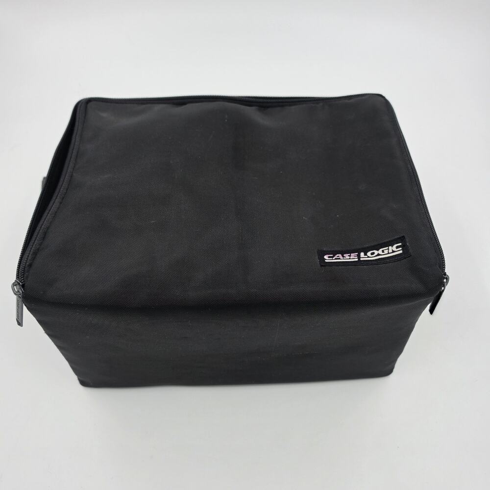 Case Logic CD 30 Carry Storage Black Soft Shell Hard Insert Zip Pocket w/ Strap